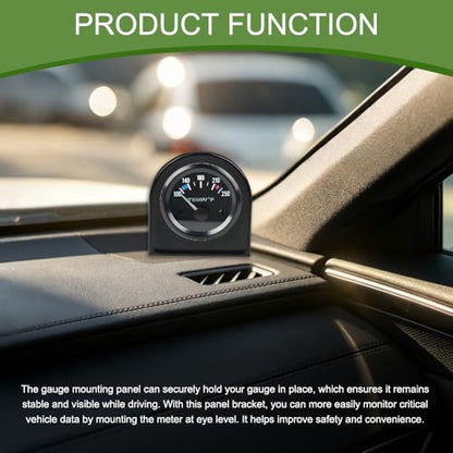 6PCS Single Gauge Mounting Panel, Gauge Pod Mount, 2.1 Inch Gauge Mounting Panel Bracket Pod with Single Hole, Vehicle Dashboard Gauge Pillar Mount Pod Holder for Auto Truck Boat (6PCS) - color: 6PCS