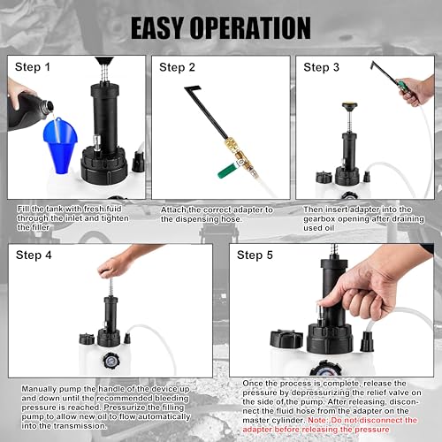 SGT 3L Transmission Fluid Pump Set, ATF Filler Pump with 15 Adapter
