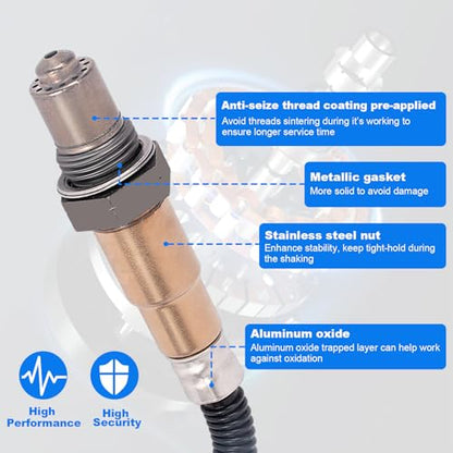 O2 Sensor 1Pcs 234-4528, Oxygen Sensor Compatible with Chevy for Cruze 2011-2015, for Cruze Limited 2016, for Sonic 2012-2020, for Trax 2013-2014 - size: 234-4528