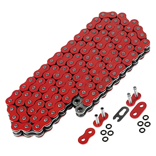 Caltric Red O-Ring Drive Chain and Sprocket Kit Compatible With Yamaha R1 YZF-R1 2004-2008 Red