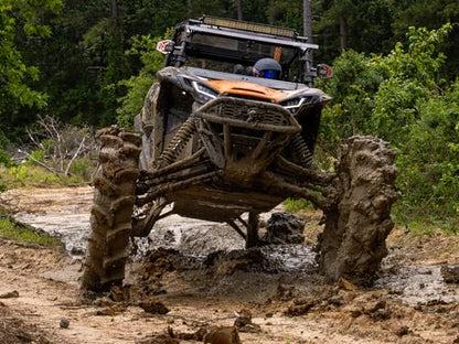 SuperATV Assassinator UTV/ATV Mud Tire for RZR, X3, General, Maverick, Ranger, Rock & All Terrain UTV Mud Tire | 28x10-14 | 3" Tread Depth | 6 Ply Ratings - size: 28x10-14