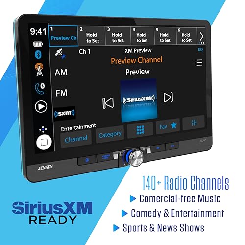 Jensen J5CA12 11.6" Wireless CarPlay Android Auto Maestro Ready, SiriusXM - style: J5CA12