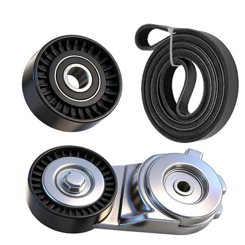 Serpentine Belt Kit with Tensioner and Idler Pulley For Volkswagen Routan - size: Routan (09-10) 4.0L V6 GAS