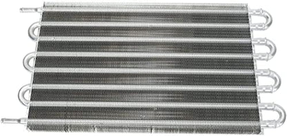 8 Row 15-1/2" Radiator Remote Transmission Oil Cooler Aluminum