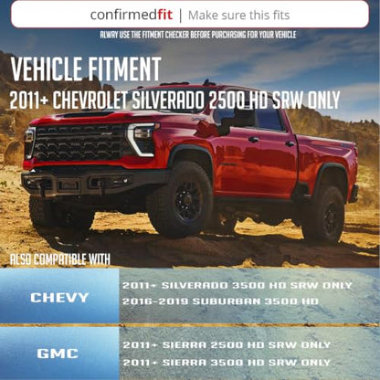 Wheel Accessories Parts 1 Pc Steel Hub Centric Wheel Spacers 8 on 180mm 1.5 Inch Thick 124.1mm Hub M14x1.5 14x1.5 Thread Stud Fits Chevy Silverado GMC Sierra 2500 3500 Single Rear Wheel (SRW) - size: With Lip, style: 1.50" Steel (1 Pack)