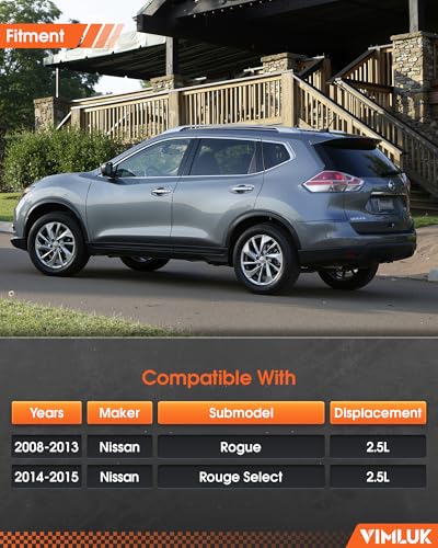 53826 Stainless Steel Exhaust Flex Pipe Compatible with 2008-2013 Nissan Rogue; 2014-2015 Nissan Rogue Select (VK-53826) - size: 2008-2013 Nissan Rogue / 2014-2015 Rogue Select