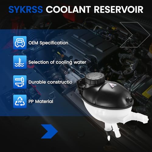 603-257 Engine Coolant Reservoir Tank for Mercedes C/E/CLS - color: White, size: 603-257