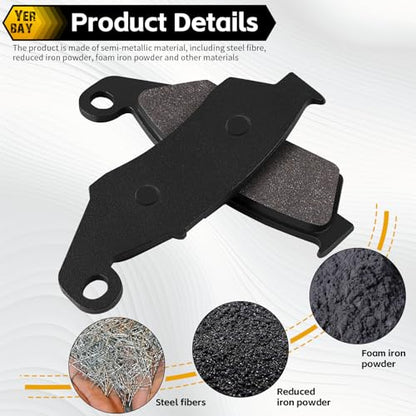 Motorcycle Front and rear Brake Pads for Honda CR 125/250 R 2002-2007/ CRF 250/450 R X 2004-2017