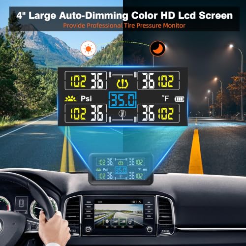 Tire Pressure Monitoring System, Tire Pressure Monitor - size: 4 Sensors