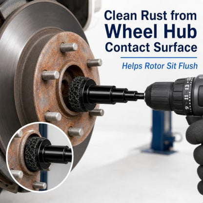 Wheel Hub Resurfacing Kit, Hub Cleaning Tool, Wheel Stud Cleaner