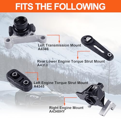 Engine Motor Mount Compatible with Nissan Sentra 07-12 L4 2.0L - size: Nissan Sentra 07-12 L4 2.0L