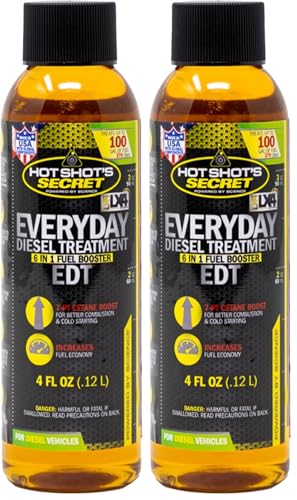 Hot Shot's Secret EDT Diesel Treatment | 4 Fluid Ounce | Pack of 2 | Everyday Use - size: 4 Fl Oz (Pack of 2)