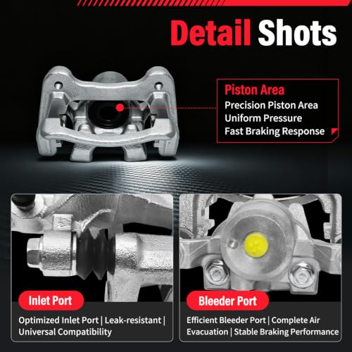 Rear Brake Calipers Compatible with Hyundai Sonata [ 2011-2015 ] - size: Rear Sonata 2011-2015