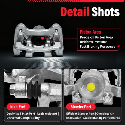 Rear Brake Calipers Compatible with Hyundai Sonata [ 2011-2015 ] - size: Rear Sonata 2011-2015