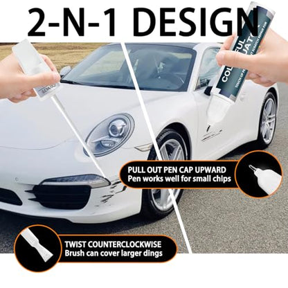 Car Touch up Paint(741/A1 Black) Compatible with Toyota/Porsche, Car Paint Pen Scratch Repair Two-In-One Touch Up Paint, Premium Car Scratch Remover for Deep Scratches - color: Black(741/A1) Compatible with 2026 Macan/2026 911/2025 718/2026 Taycan/2026 Pa