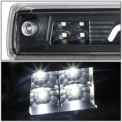 DNA MOTORING 3BL-COLO15-3D-LED-BK Black Housing 3D LED Third Tail Brake Light [Compatible with 15-18 Colorado/Canyon] - color: Black