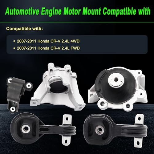 Engine Motor Mount Compatible with 2007-2011 CR-V 2.4L 4WD FWD - size: 2007-2011 CR-V 2.4L 4WD FWD