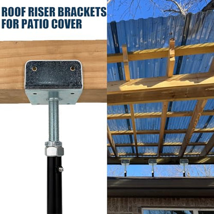 2 Pack U-Shaped Floor Jack for 4x2, 4x4, 4x6 Joists - Adjustable Steel Telepost with U-Head, Mini Screw Jack, Post Jack.9-13 Inch Adjustment Range. - size: 9-13