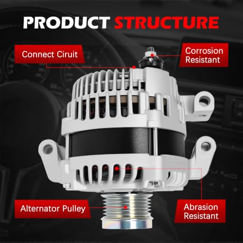 11554 Alternator for 2015-2017 Chrysler 200 2.4L, 2016-2018 500X - size: 11554
