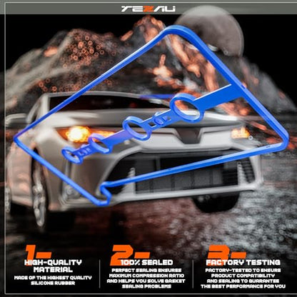 Valve Cover Gasket Compatible with 2001-2010 Pontiac Scion tC Toyota Camry Rav4 Solara 2.4L 2.0L 2AZFE Valve Cover Kit VS50530R VS50362 JN2424 - size: VS50530R