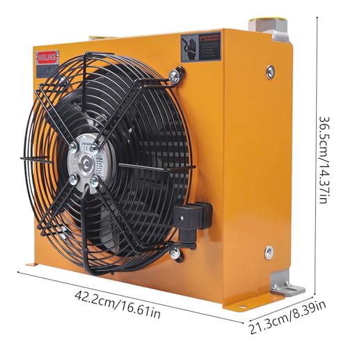 AH1012T-CA Hydraulic Air Cooler Air-Cooled Oil Radiator 100L/MIN Heavy Duty Industrial Cooling System AC 110V 60W
