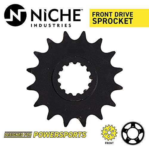 NICHE Drive Sprocket Chain Combo for Yamaha YZF R1 Front 16 Rear 43 Tooth 530VM-X X-Ring 114 Links - size: X-Ring Chain