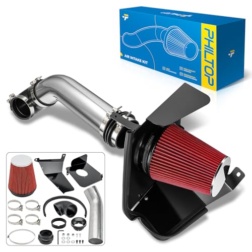 PHILTOP 3.5" Cold Air Intake Kit for Chevrolet Silverado 1500/Tahoe, Red - color: Red, size: 2007-2008 Silverado 1500