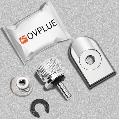 FOVPLUE Quick-Release Fender Seat Hardware Kit for Harley Softail - color: CHROME BOLT/CAP/NUT/WASHER