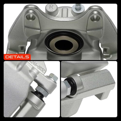 A-Premium Rear Right Passenger Disc Brake Caliper with Bracket - style: Rear Passenger