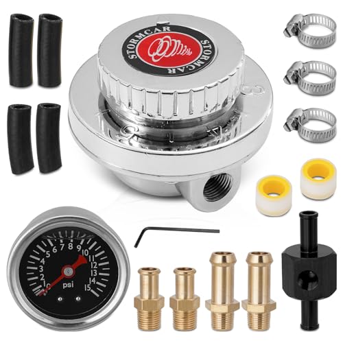 Universal Adjustable 1-5 PSI Carb Fuel Pressure Regulator Kit
