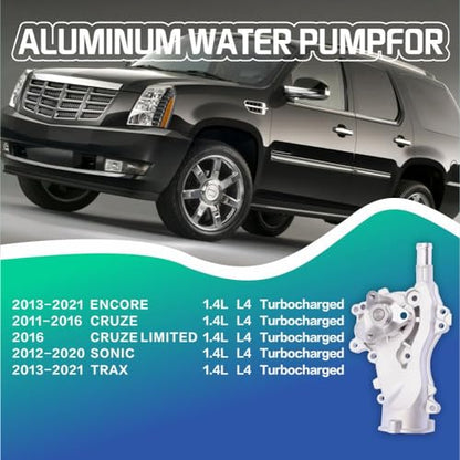 Water Pump Thermostat Kit Compatible with 2011-2016 Cruze &2013-2020 Encore