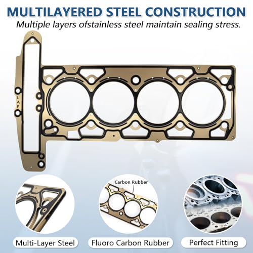 GM 2.4L Camshaft Kits with Head Gasket, Rocker Arms, Bolts for Chevy Equinox GMC Terrain Buick Lacrosse 2011-2017 LAF LUK LEA 12604896 12634207 12656486 - color: GM2.4 Basic Kit