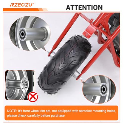 145/70-6 Tires Mini Bike Front Wheel Rims and Tire for CT100U GMB100 - style: Front Rim and Tire