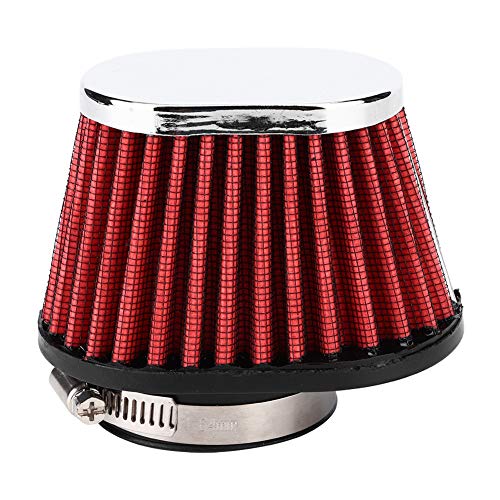 Motorcycle Air Filter Universal 51MM, Motorcycle Clamp On Air Filter Mushroom Head Engine Air Cleaner Tapered High Flow Oval Engine Air Filters(51mm)