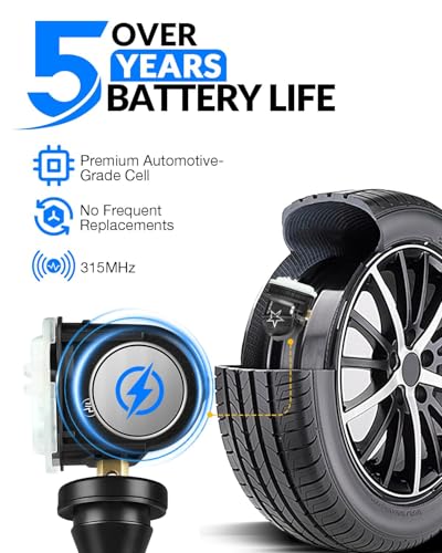 YZHIDAINF Pre-Programed TPMS Sensor for:-Chevy Impala 2006-2020 Malibu