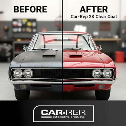 CAR-REP® 2K Polyurethane Clear Coat with Wise 2K Technology, High Gloss, Easy Application, Unlimted Pot Life, 11oz Aerosol Can - size: 11 Ounce (Pack of 1)