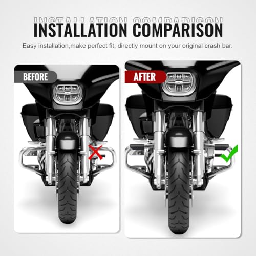 1.25" Highway Crash Bar 1-1/4" Engine Guard Rubber Cover for Harley