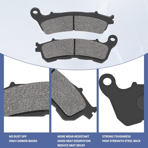 Front and Rear Brake Pads for Harley Road Glide 2008-2021, FLHX Street Glide 2008-2022, Road King 2008-2022, FLHTCU Ultra Classic Electra Glide 2008-2020