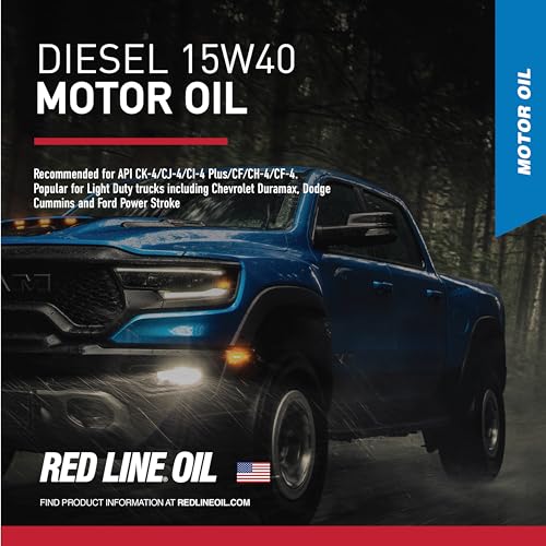 Red Line 21404 15W40 Synthetic Diesel Motor Oil - 1 Quart - size: Quart