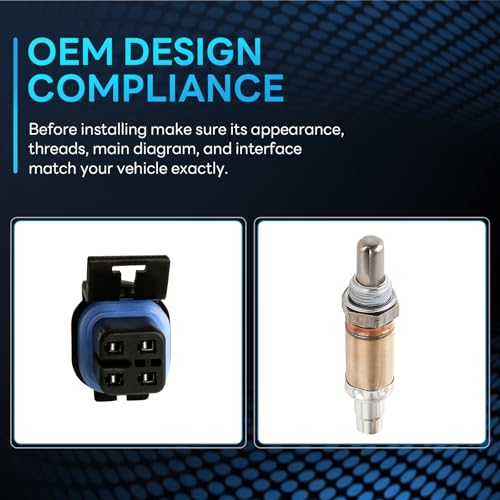 Oxygen Sensor Downstream Compatible with Oldsmobile Alero Cutlass Achieva & Pontiac Grand Am & Chevy Malibu Corvette Replace # 13111 - size: 13111