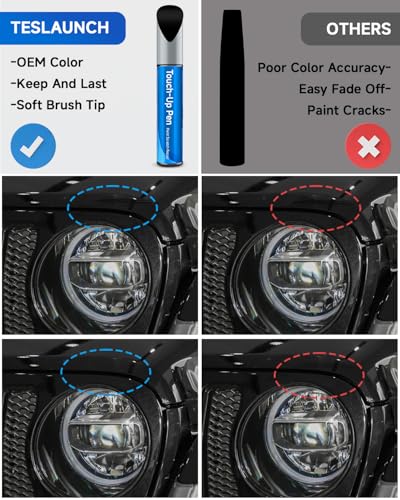 Touch Up Paint Compatible with Jeep Exact Match Touch Up Paint Car Scratch Repair (Diamond Black Crystal Pearl(PXJ/KXJ) Compatible with Cherokee/Compass/Grand-Cherokee/Grand-Wagoneer/Wagoneer) - color: Diamond Black Crystal Pearl(PXJ/KXJ) Compatible with
