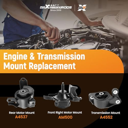 maXpeedingrods Engine Motor Mount Kit for Honda Fit Auto Transmission AM500 - style: AM500