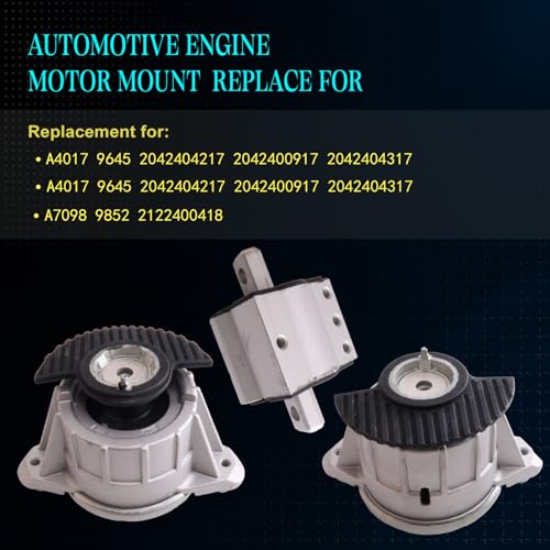 Motor Mount Kit for 10-16 E350 2010-2015 C250 RWD - size: A4017 A7098 A4017