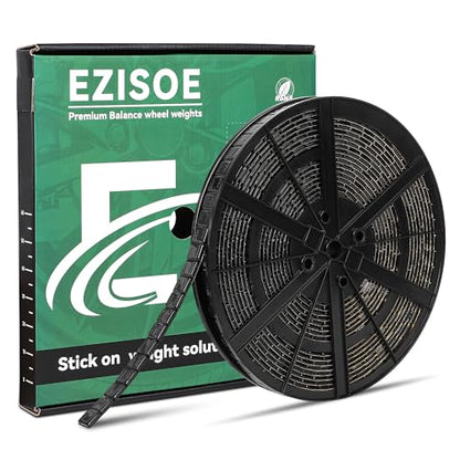1/4 oz Stick On Wheel Weights 715pcs 5kg Bulk Pack Low Profile Black - color: Black, size: 0.25oz-715PCS(Roll)
