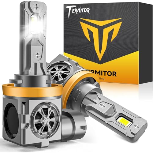 Termitor 2026 New-Gen H11/H9/H8 Light Bulbs, 90,000LM Super Brightness,90K+ Hrs Lifespan,True 1:1 Mini Size Replacement, Plug & Play, Pack of 2 - color: H11