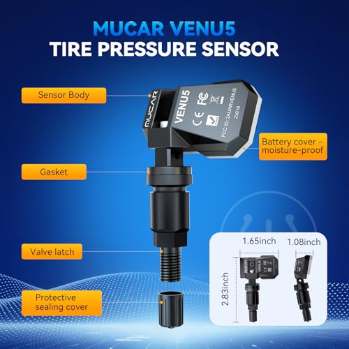 MUCAR 892BT OBD2 Scanner Diagnostic Tool+4PCS MUCAR VENU5 Tire Pressure Sensor