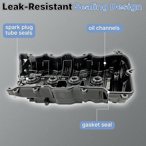 123105BAA01 Engine Valve Cover with Gasket Compatible with Honda Acura 2.0L