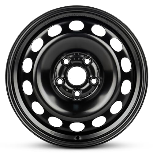 For 2005-2018 Volkswagen Jetta 16 Inch Painted Black Rim - OE Direct Replacement - Road Ready Car Wheel - size: Fits: 2005-2018 Volkswagen Jetta - 16x6.5