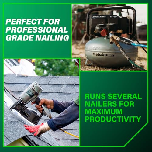 Metabo HPT Portable Pancake Air Compressor, 6 Gallon 200 PSI, EC914S - style: 6-Gallon Pancake, 200 PSI