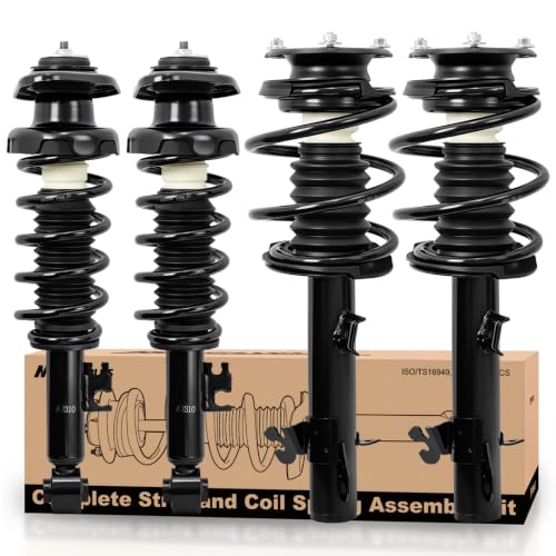 MOSTPLUS Front and Rear Struts Complete Assembly Compatible for 2002-2006 Mini Cooper 1.6L Struts w/Coil Spring Assembly Shocks Absorber 172266 172265 171112L 171112R - size: 4× Front and Rear Struts, style: 2002-2008 Mini Cooper FWD